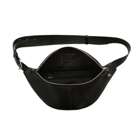 Waist bag, lightning department, adjustable belt, black color-3