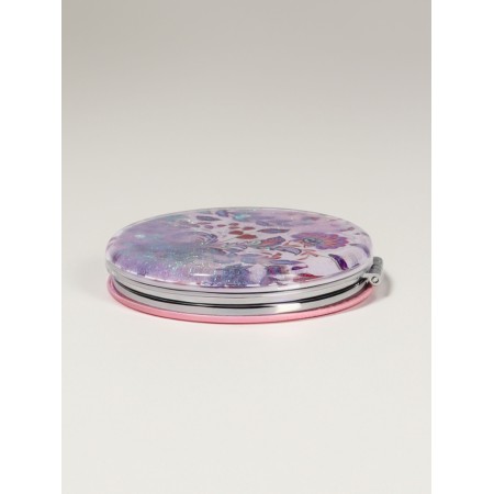 Folding “Flowers” ​​mirror, D = 7.2 cm, with an increase, lilac/purple color-4
