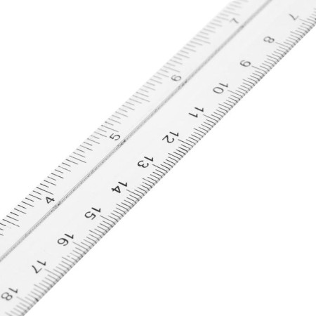 Ruler 25 cm, transparent-2