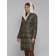 Coat insulated winter female, size 42, khaki color