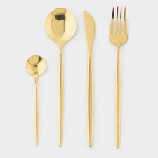 A set of cutlery made of stainless steel 