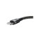 Baseus cable, Lightning - USB, 2.4 A, PVC braid, 1 m, black -gray