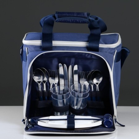 Thermosuma "Arctic", with a set for a picnic for 4 people, 13.5 l, 31 x 34 x 24 cm-5