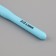 Knitting hook, with a plastic handle, d = 2.5 mm, 14 cm, blue color