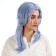 Carnival wig "anime" blue color