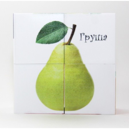Cubes with pictures "Fruits", 4 pcs.-2