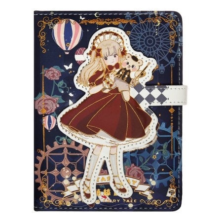 Gift notebook, A6+, 132 sheets, color block, with a stream on a magnet, PVC cover, "Anime", mix-3
