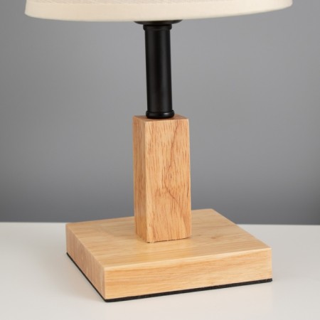 Table lamp "Cold" 1x40W E27 Light wood 16x16x34cm-4