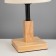 Table lamp "Cold" 1x40W E27 Light wood 16x16x34cm