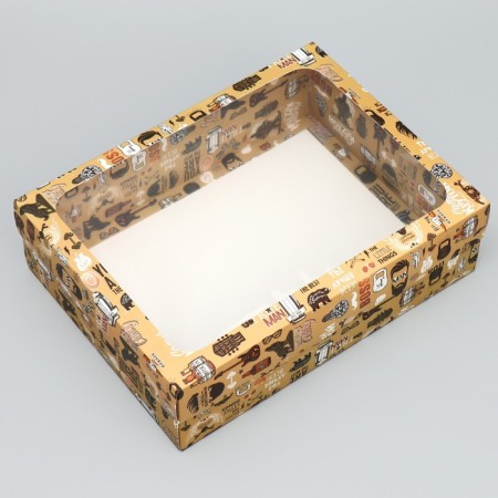Gift box, packaging, “for the coolest”, 32 x 24 x 9 cm-1