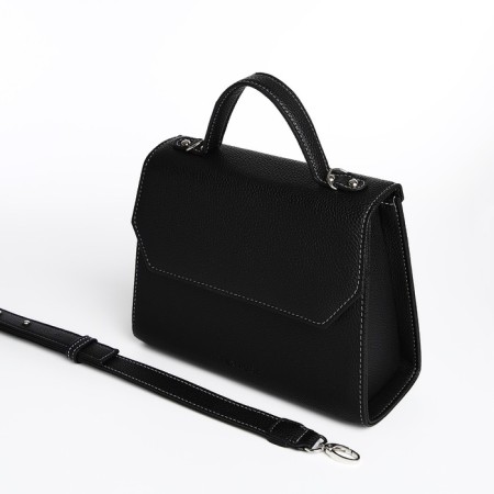 Women's bag Textura, messenger, average size, black color-3