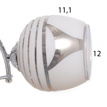 Buffy chandelier 5x40W E27 Chrome Model: 2751100-6
