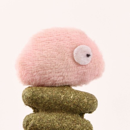 A toy for cats from pressed cat mint "Fish", 7 cm-2
