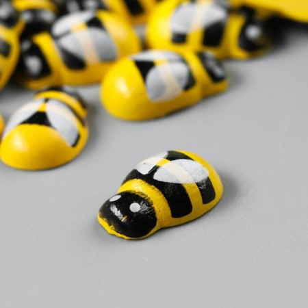 Decor for creativity wood "yellow bee" set of 30 pcs 0.9x1.3 cm-1