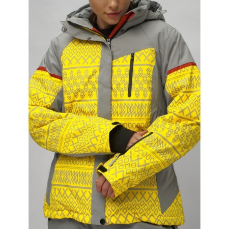 Ski suit female, size 58, yellow color-5