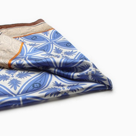 Women's scarf minku 70*70 cm, brown-1