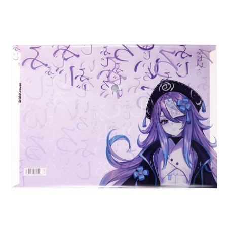 A4 button, 160 μm, Erichkrause "Manga Girls", translucent, glossy, mix-2