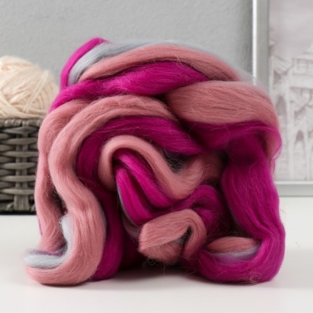 Fasting wool 100% semi -toned wool 50 g melange (24 - 424)