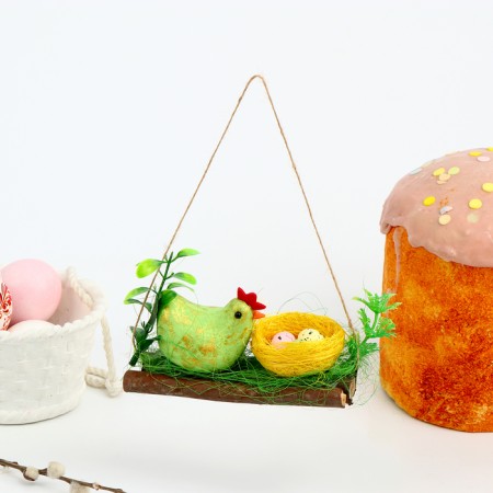 Easter decor "Kurochka on the dam" 6 × 15 × 8 cm-1