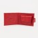 Women's wallet on the button, red color