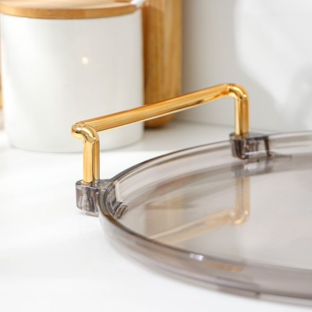 Tray mirror, d = 27 cm, the color is transparent-2