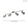 SERAS 4x3.3W lamp GU10 Nickel, cream
