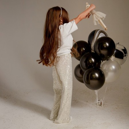 Pants from KAFTAN sequet size 30 (98-104 cm), silver-1