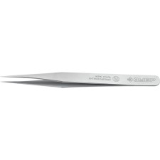 Antimagnetic bison tweezers, professional, straight, precision, 120 mm