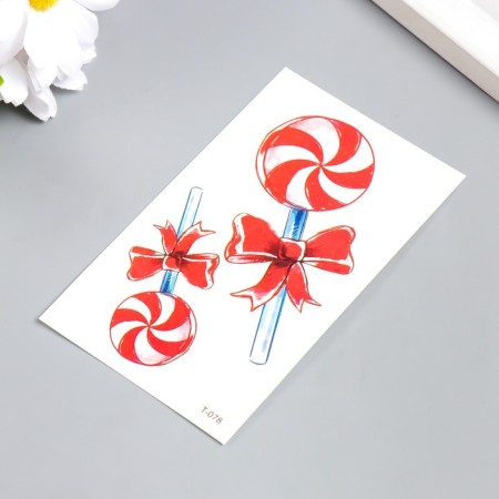 Tattoo on the body color "Lollows on a stick" 10.5x6 cm-1