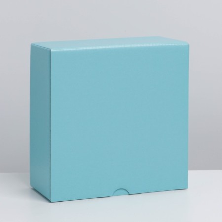 Gift folding box, packaging, Tiffany, 15 x 15 x 7 cm-4