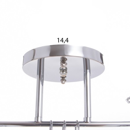 Aleta chandelier 2x40W E27 Chrome Model: 2800430-6