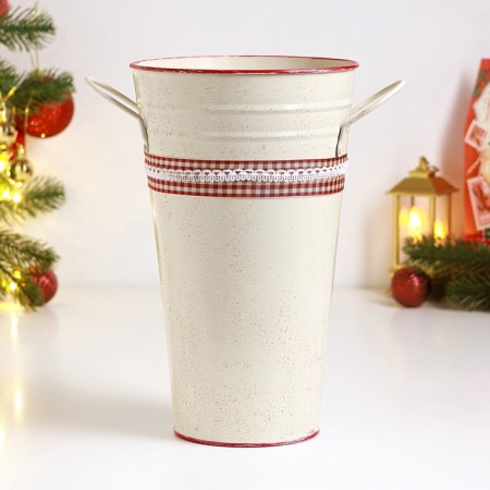 Kashpo - VAZ VAZERKO RUSTAD Beige, 15x15x25cm-2