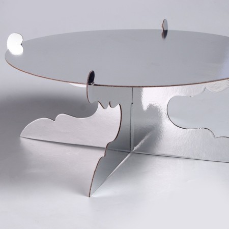 Cake stand, silver color-3