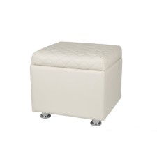 Puff with Vega lid, 430x480x430, white