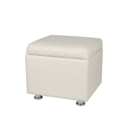 Puff with Vega lid, 430x480x430, white