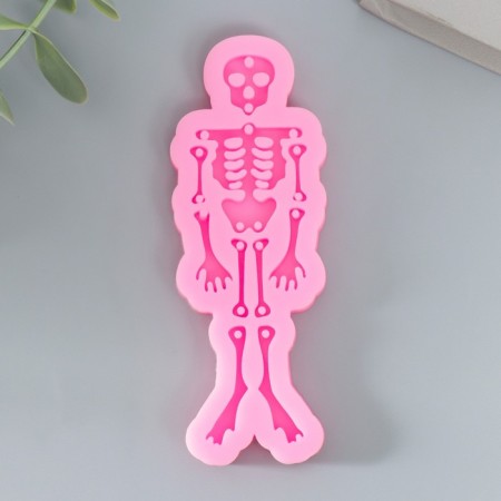 Mold Silicon "Skeleton" 10 parts 10.5x4x0.8 cm