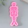 Mold Silicon "Skeleton" 10 parts 10.5x4x0.8 cm