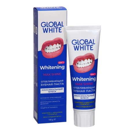 Global White Max Shine toothpaste, whitening, 100 g-2