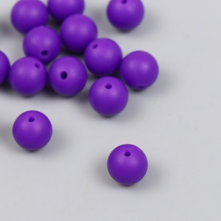 Busina silicone "round" grape purple d = 0.9 cm