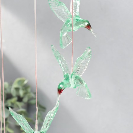 Wind music with backlighting from the solar battery "Hummingbird" 13x13x55 cm-2
