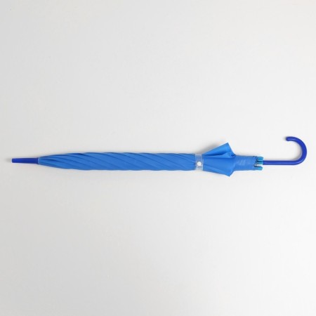 Umbrella - semi -automatic cane "plain", 8 spokes, r = 47 cm, blue color-7