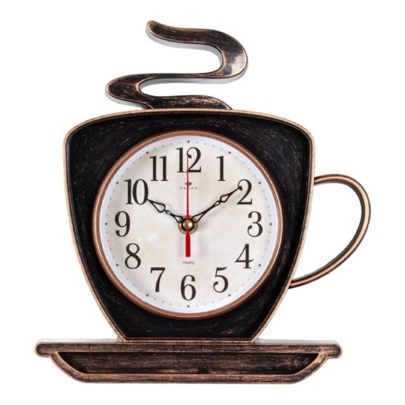 Watch Wall Interior "Cup", silent, 25 x 24 cm, aa-2