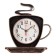 Watch Wall Interior "Cup", silent, 25 x 24 cm, aa