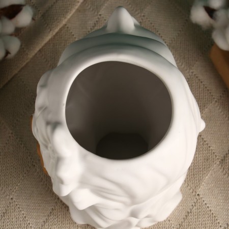 Kashpo - Vase "Lilith" white 26x19x15 cm-5