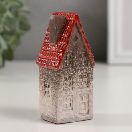 Souvenir Ceramics "House with red tile" 3.2x4.2x10.4 cm