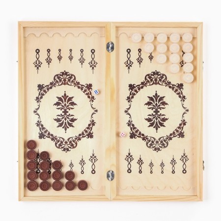 Board game 3 in 1: backgammon, checkers, chess, 40 x 40 cm-1