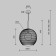 Suspension lamp Maytoni Mod204PL-01BG1, 1xG9, 28W, 30x30x345 cm, black color