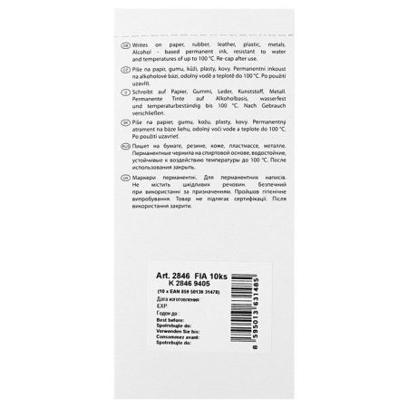 Permanent marker 2.0 mm centropen 2846, line 1 mm, purple color-2