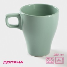 Mug ceramic shares Coffee Break, 280 ml, turquoise color