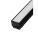 Trick lamp, series "Flat" FTL-001, 10W, 48V, 3000K, IP20, 300mm, black